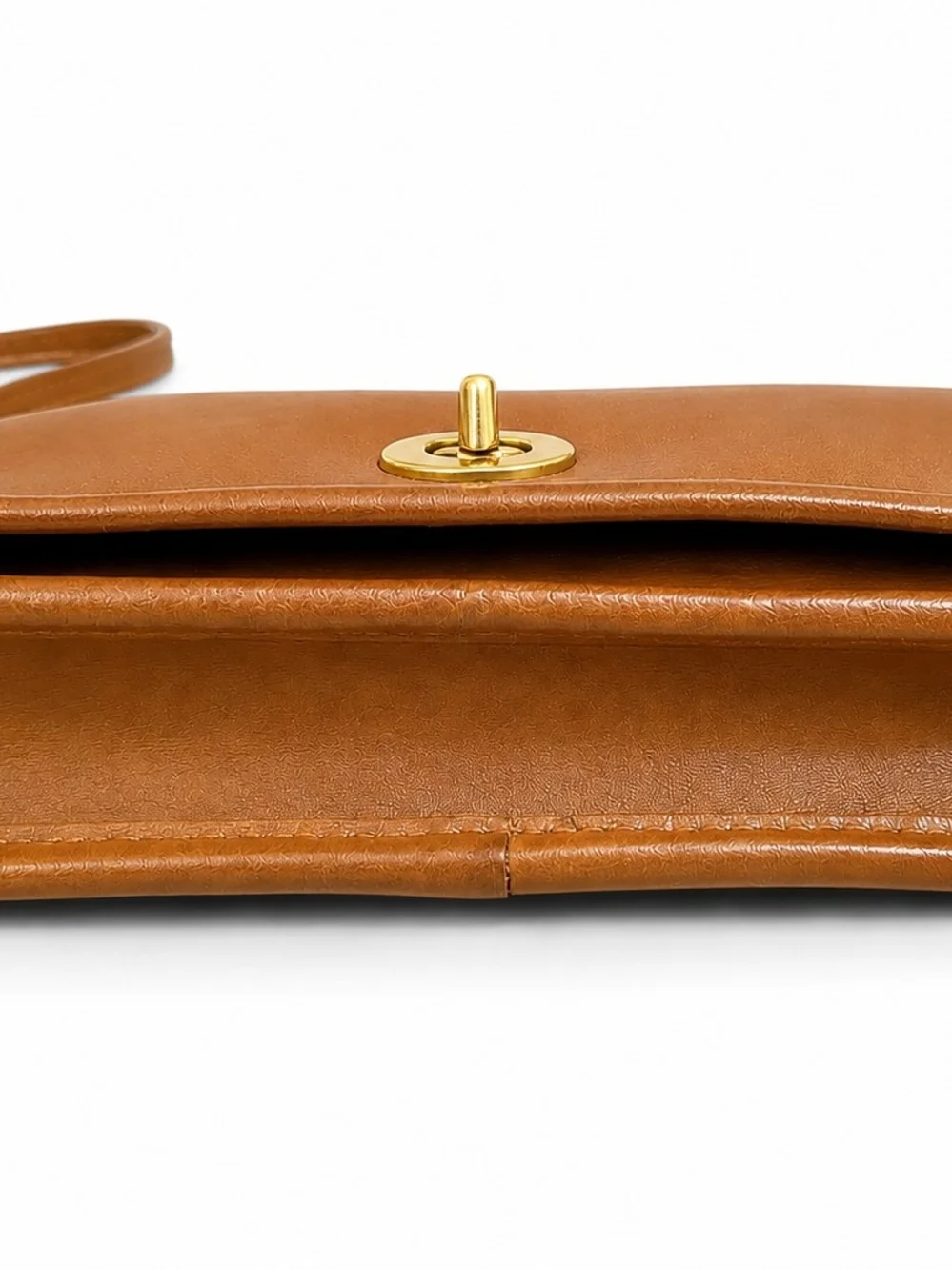 Vintage Early Coach Dinky Glove Tanned Leather Crossbody Bag in British Tan